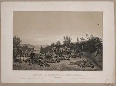 Feltvagt ved Hammelev i det Slesviske 1848