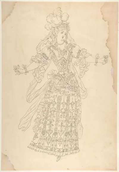 Female Actor in Ballet Costume