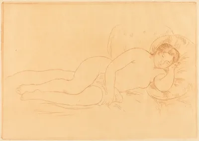 Female Nude Reclining (Femme nue couchee)
