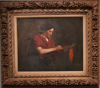 Femme à la tapisserie