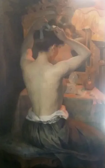 Femme à sa toilette