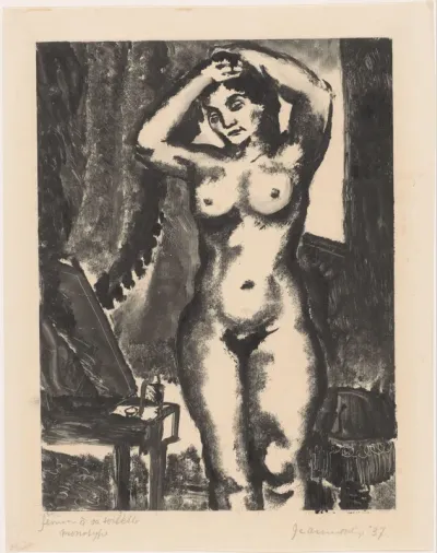 Femme à sa toilette
