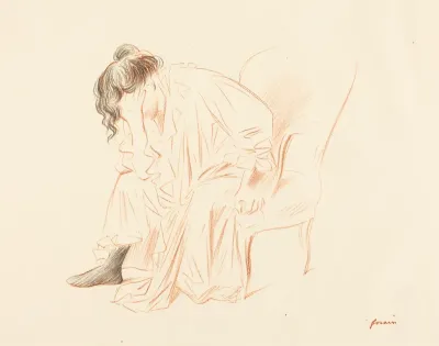 Femme assise, la tête dans la main droite (Seated Woman with Her Head Resting on Her Right Hand)