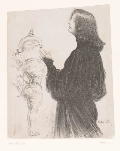 Femme avec un amour