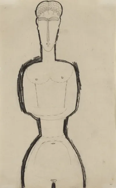 Femme nue de face