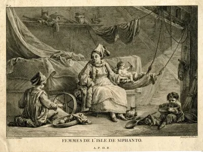 Femmes de l'Isle de Siphanto, after Jean-Baptiste Hilair (1753-1822)