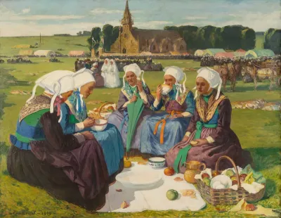 Femmes de Plougastel au pardon de Sainte-Anne-la-Palud