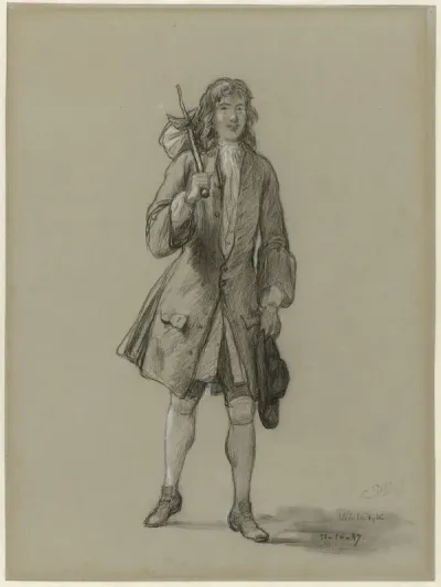 Ferdinand Huyck keert terug uit den vreemde. Illustratie voor het gelijknamige boek van Jacob van Lennep