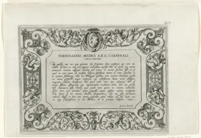 Ferdinando Medici S.R.E. Cardinali Amplissimo