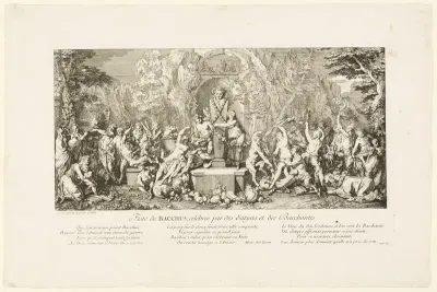 Festival of Bacchus Celebrated by Satyrs and Bacchantes