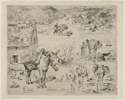 Feuillets d'album (Donkey Sketch)
