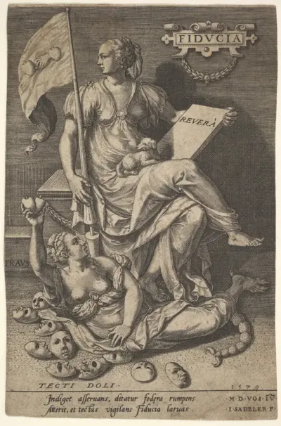 Fiducia, from "Virtues Conquering Vices"