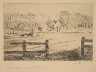 Field and Mill at Osny (Pontoise), 1885