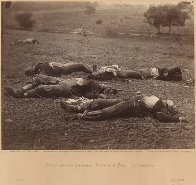 Field Where General Reynolds Fell, Gettysburg, July 5, 1863
