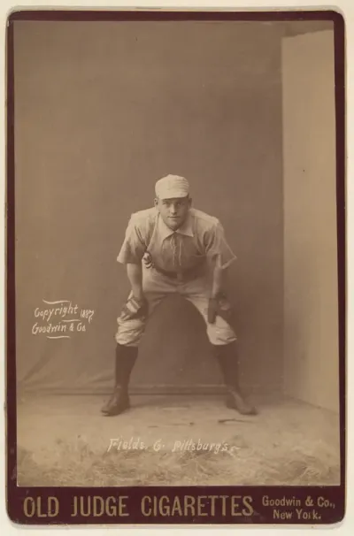 Fields, Catcher, Pittsburgh, from the series Old Judge Cigarettes