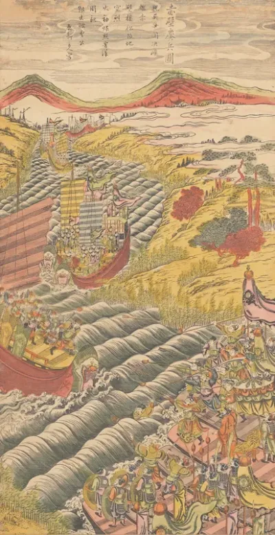 Fierce Battle at the Red Cliff