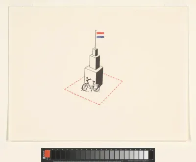 Fiets en Nederlandse vlag