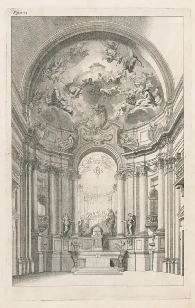 Fig.73. - Iný hlavný oltár v kostole Chiesa die Gesu v Ríme