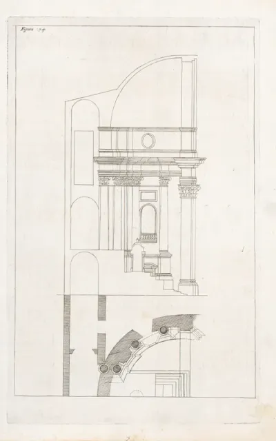 Fig.74. - Projekt a profil iného vyobrazenia