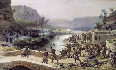 Fight near Ivanovo Chiflik on 2nd October 1877 (Russo-Turkish War)