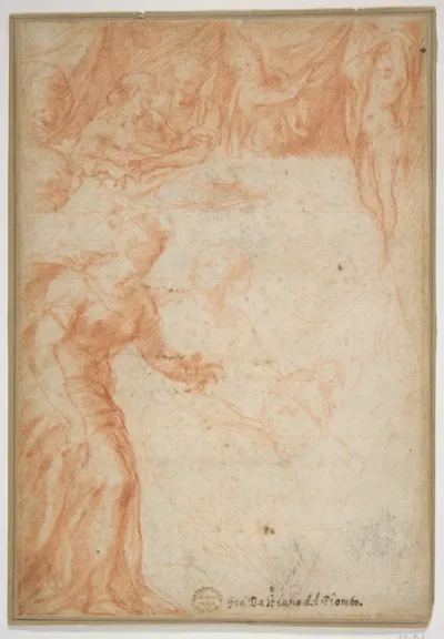 Figural Studies for a Scene (The Birth of the Virgin or Saint John the Baptist?)