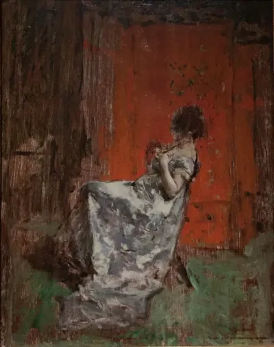 Figure de femme assise