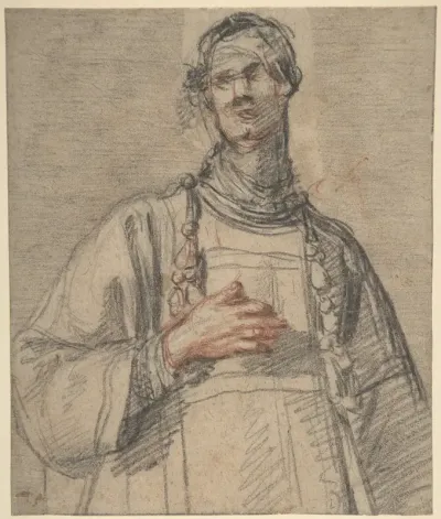 Figure of a Cleric in Half-Length