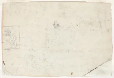 Figure on Horseback and Other Studies [verso]