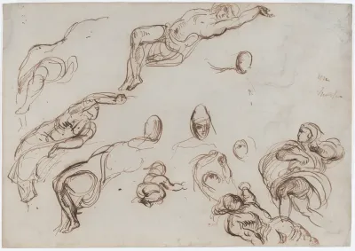 Figure Studies for the Salon du Roi, Palais Bourbon, Paris