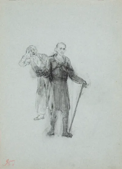 Figure Study for the painting Unexpected Return (They Did Not Expect Him)