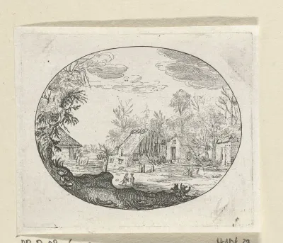 Figuren bij een boerderij