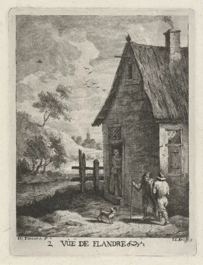 Figuren bij een woning