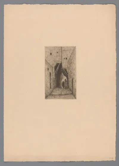 Figuren in een straat te Algiers