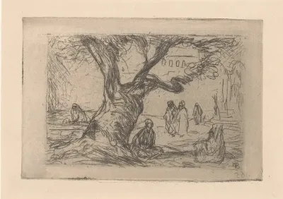 Figuren onder een boom
