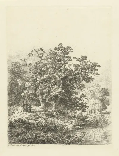 Figuren op een bodspad