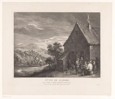 Figuren voor een herberg aan een rivier