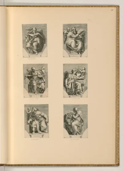 Figurenstudien, Sibyllen und Propheten (Sixtinische Kapelle)