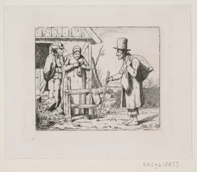 Figurer ved et bondehus