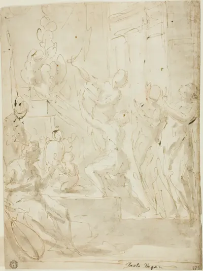 Figures at an Altar or Classical Sacrifice