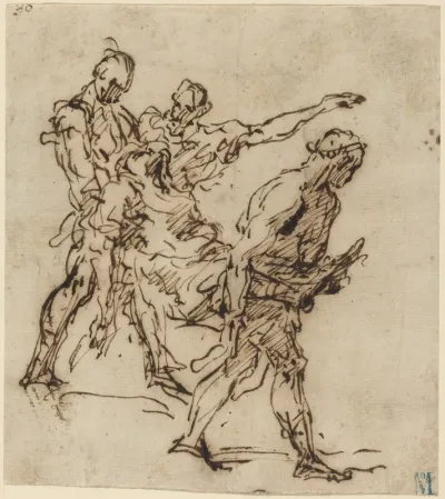 Figures Carrying a Body