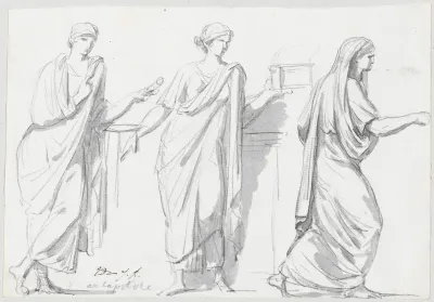 Figures from the Sarcophagus of the Muses