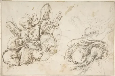 Figures of Two Music-Making Angels