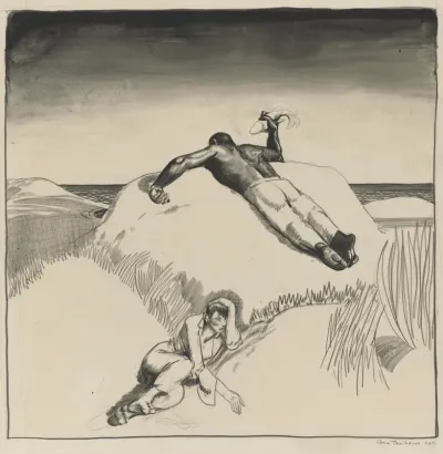 Figures on the Beach