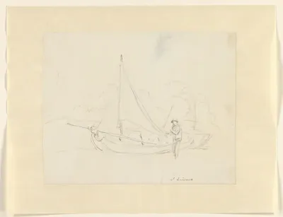 Figuur bij een zeilschip