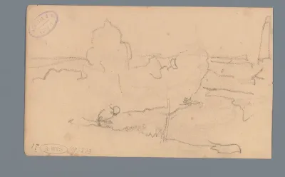 Figuur in een landschap