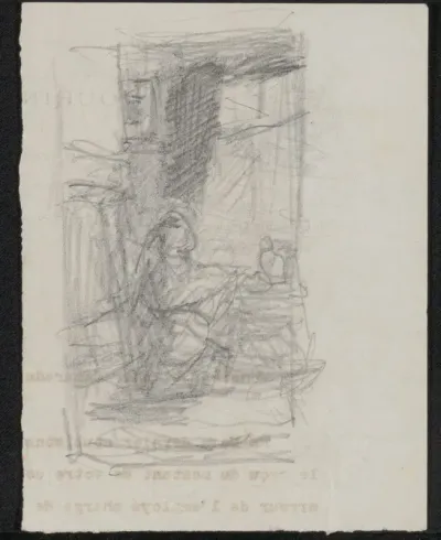 Figuur in interieur