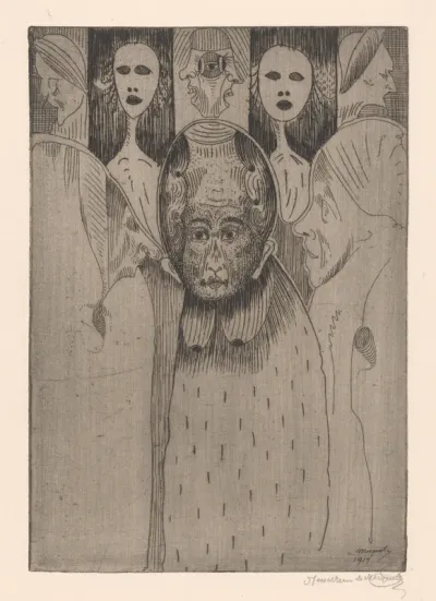 Figuur met eivormig hoofd