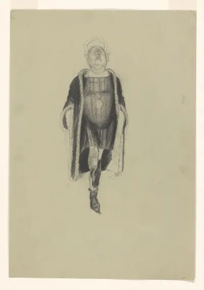 Figuur met neus in de lucht