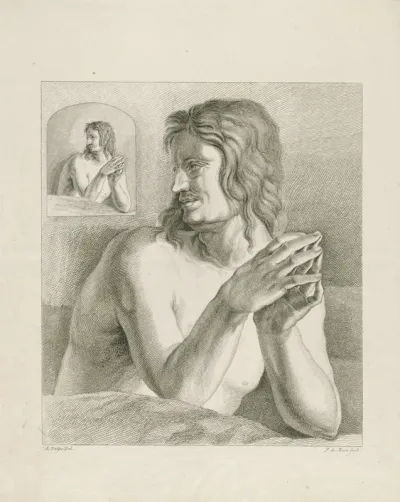 Figuur uit het Laatste Oordeel van Lucas van Leyden