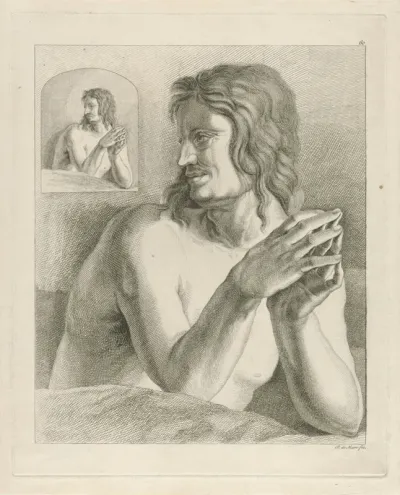 Figuur uit het Laatste Oordeel van Lucas van Leyden
